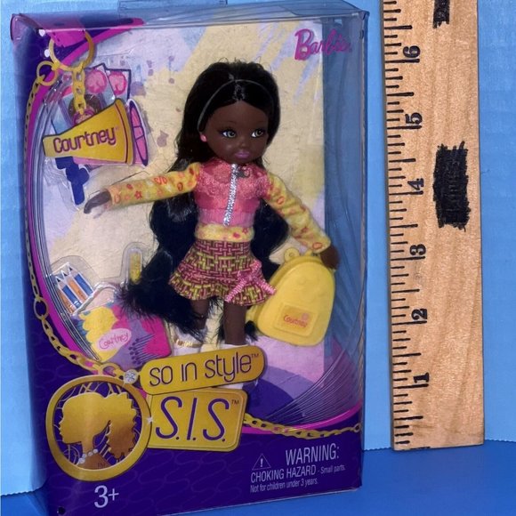 Barbie So In Style AA Black Kelly Chelsea Courtney Doll S.I.S. New In Box P8826 - Picture 5 of 12